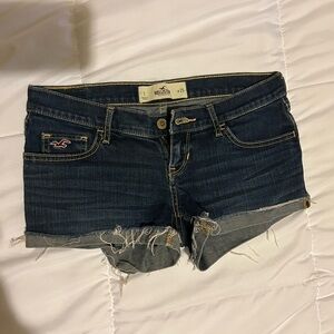 Hollister Blue Jean Shorts Distressed Summer Style